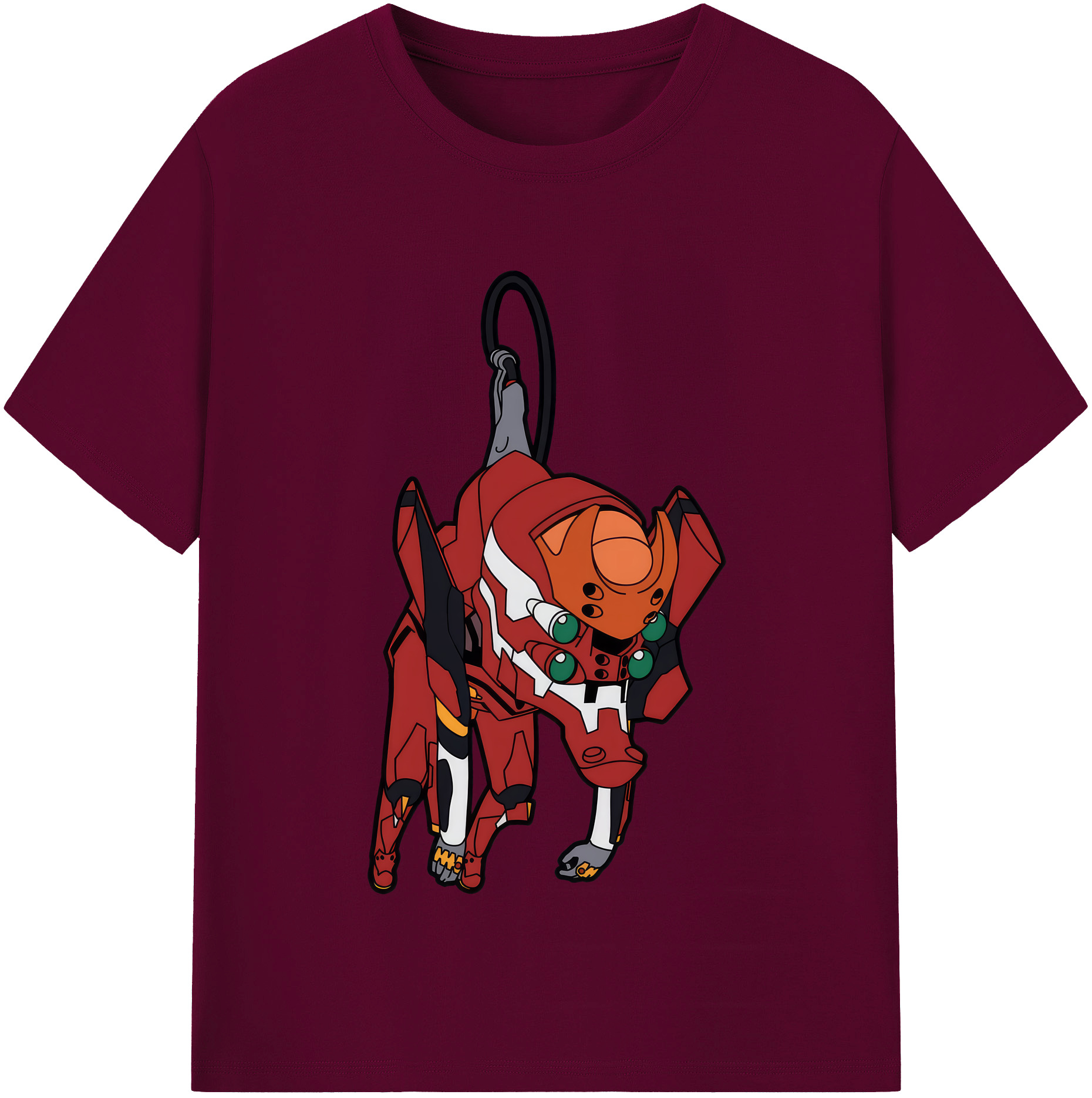 （画像用） EVA 新世紀エヴァンゲリオン レディースカジュアルプリントTシャツ（綿100％）